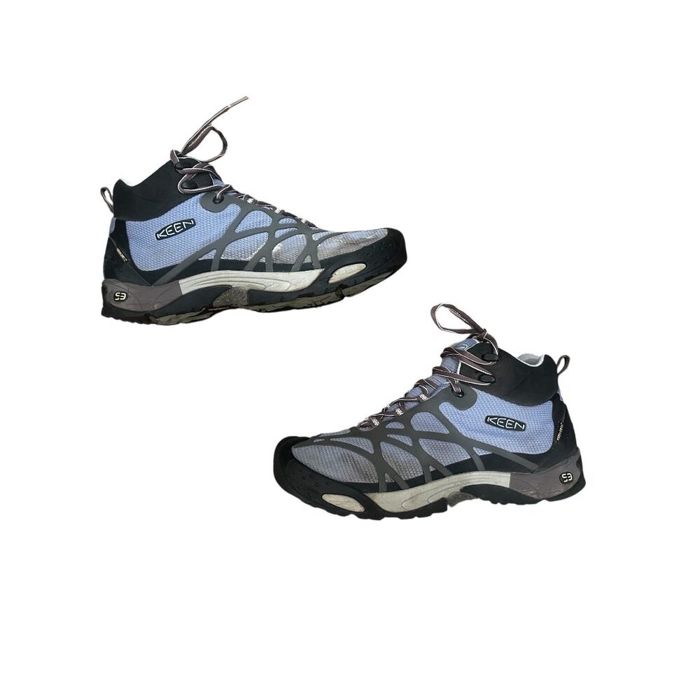 Keen Shellback Waterproof Hiking Booties Womens 10 Blue Lace Up Trekking Outdoor
